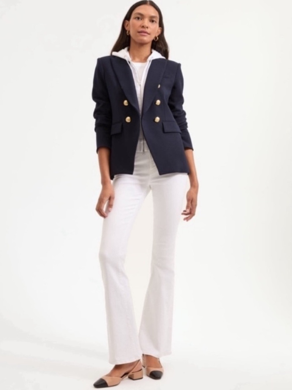 Veronica Beard Miller Dickey Jacket in Navy - Picture 3 of 10